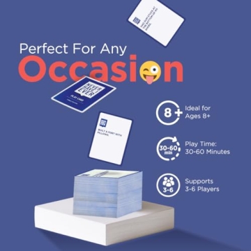 Never Have I Ever Family Edition Card Games - Fun Family Party Games for Teens & Kids Game Nights! Funny Card Games for Game Nights and Events with Friends or Family. Perfect Family Games for Kids!