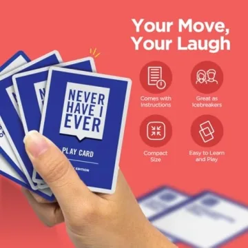 Never Have I Ever Family Edition Card Games - Fun Family Party Games for Teens & Kids Game Nights! Funny Card Games for Game Nights and Events with Friends or Family. Perfect Family Games for Kids!