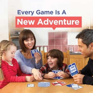 Never Have I Ever Family Edition Card Games - Fun Family Party Games for Teens & Kids Game Nights! Funny Card Games for Game Nights and Events with Friends or Family. Perfect Family Games for Kids!