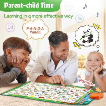 Interactive Alphabet Wall Chart Learning ABC Poster