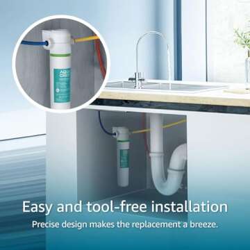 AQUA CREST FQK1K Under Sink Water Filter Replacement