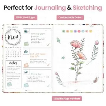 Bullet Dotted Journal Notebook for Creative Planning