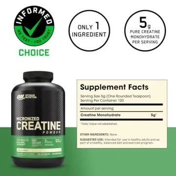 Optimum Nutrition Micronized Creatine, 120 Servings