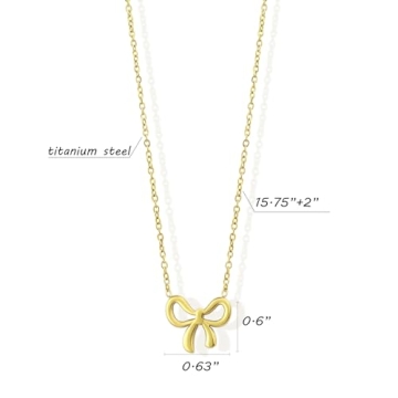 Stylish JA.S.JR Bow Necklace for Women - Gift Perfect