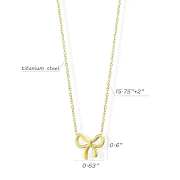 Stylish JA.S.JR Bow Necklace for Women - Gift Perfect