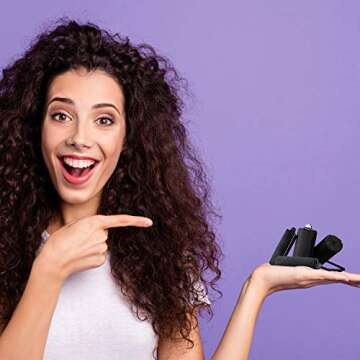 40 Pieces Sponge Hair Rollers Satin Rollers Silk Foam Rollers Women Hair Curlers with Duck Teeth Clips for Hairdressing Styling(Multi-size,Black)