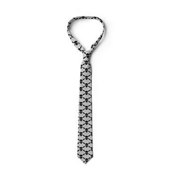 Ambesonne Halloween Skulls Necktie - Stylish and Fun