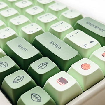 XDK Cute Matcha Green Keycaps Set for Mechanical Keyboards