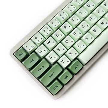 XDK Cute Matcha Green Keycaps Set for Mechanical Keyboards