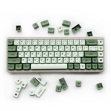 XDK Cute Matcha Green Keycaps Set for Mechanical Keyboards