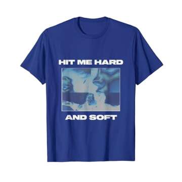 Official Billie Eilish HIT ME HARD AND SOFT Inverted Blue T-Shirt