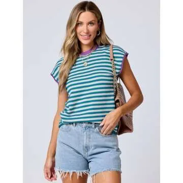 Stylish ANRABESS Women's Summer Cap Sleeve Sweater for Every Occasion