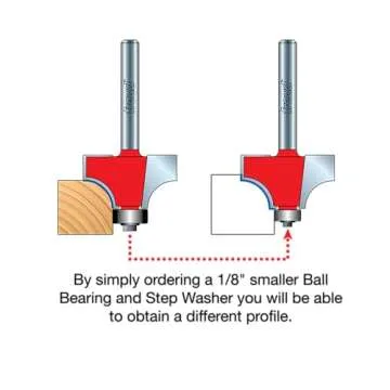 Freud 34-114 3/8" Radius Rounding Over Bit - Quadra-Cut