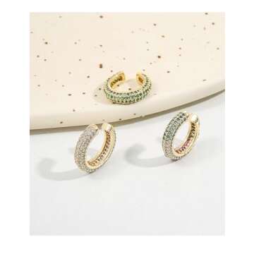AnnBabic Hypoallergenic Ear Cuffs - Non-Pierced CZ Earrings