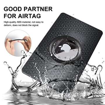 2 Pack Airtag Wallet Holder, Ultra Thin Airtag Wallet Card Case Cover, Light Airtag Wallet Holder for Apple AirTag, Airtag Card Holder for Wallet, Badge, Air Tag Case Accessories
