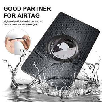 2 Pack Airtag Wallet Holder, Ultra Thin Airtag Wallet Card Case Cover, Light Airtag Wallet Holder for Apple AirTag, Airtag Card Holder for Wallet, Badge, Air Tag Case Accessories