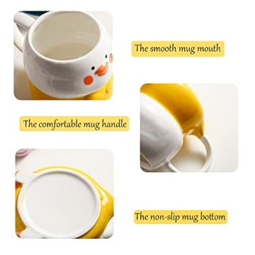 Funny 3D Duck Mug with Hat Lid for Coffee Lovers