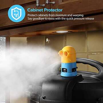 Goldlion Minion Steam Diverter - Essential Pressure Release Tool for Instant Pot