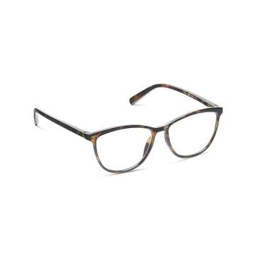Peepers by PeeperSpecs Women's Bengal Cat-Eye Blue Light Blocking Reading Glasses, Tortoise, 54.9 + ...