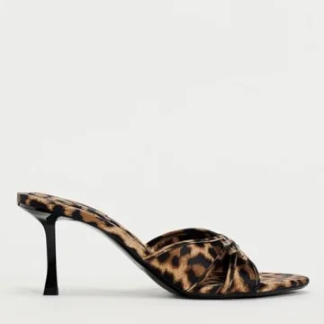 UFEDO Women’s Stylish Kitten Heels Bow Mesh Sandals