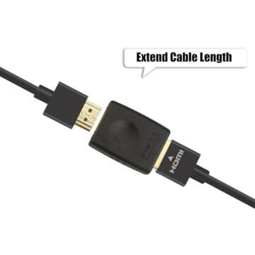 VCE HDMI Coupler: 3D 4K HDMI Extension Adapter 2-Pack for Seamless Connections