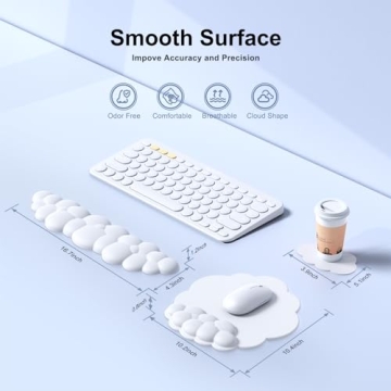 MOKURU Cloud Mouse Pad & Wrist Rest for Comfort