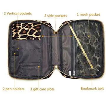 Bible Covers for Women Girls Bible Case Large Size with Pockets Strap Zipper LDS Bible Book Carrying Case for Mother Ladies Inspiring Christmas Gifts Bible Journal Protective Carrier Church Floral