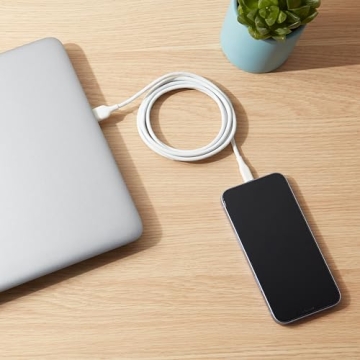 Amazon Basics 2-Pack Fast Charging USB-A to Lightning ABS Durable Charger Cable, MFi Certified for Apple iPhone Charging, iPhone 14 13 12 11 X Xs Pro, Pro Max, Plus, iPad, 6 Foot Length, White