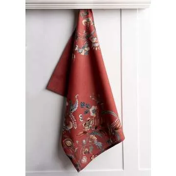 Maison d' Hermine Kitchen Towel 100% Cotton Quick Dry Cleaning Dishtowel for Gifts, Dining, Home, Wedding, Banquet, Buffet, Dalida - Thanksgiving/Christmas (Set of 3)