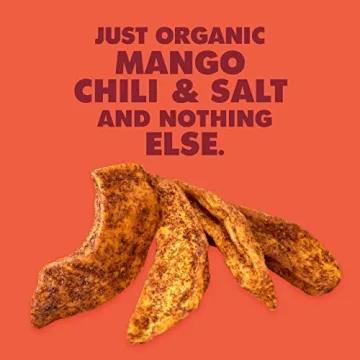 SOLELY Organic Dried Mango Strips with Chili and Salt 2.8 oz