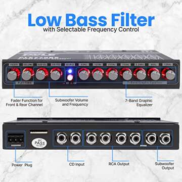 Pyle 7 Bands Graphic Equalizer for Ultimate Audio Control