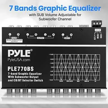 Pyle 7 Bands Graphic Equalizer for Ultimate Audio Control