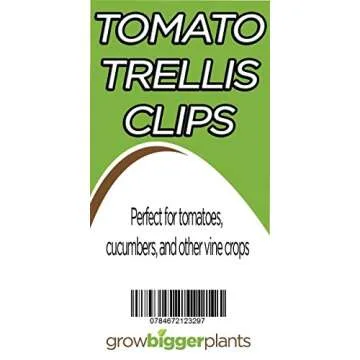 GrowBiggerPlants Trellis Clips for Vegetables and Vines