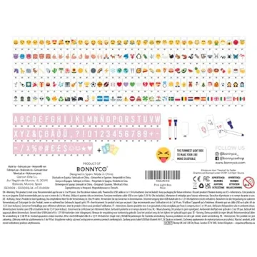 Pink Cinema Light Box 400 Letters Emojis Gift for Girls