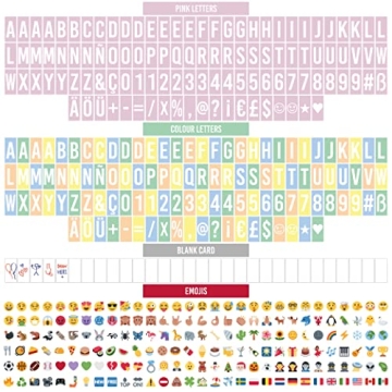 Pink Cinema Light Box 400 Letters Emojis Gift for Girls