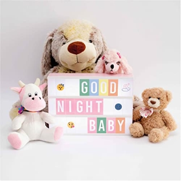 Pink Cinema Light Box 400 Letters Emojis Gift for Girls