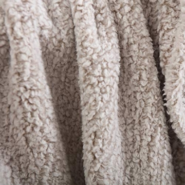 Ultra Soft Cozy Sherpa Blanket with Tassel for All