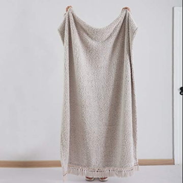 Ultra Soft Cozy Sherpa Blanket with Tassel for All