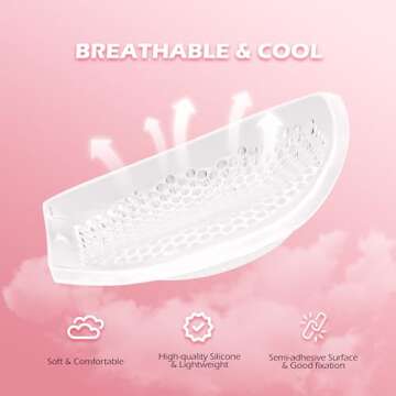 Yofidra Silicone Bra Inserts and Breast Enhancers, Add 2 Cups, Breathable, Reusable,1 Pair