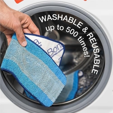 Bona Microfiber Mop Pads - 3 Pack for Fast Cleaning