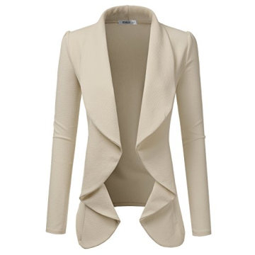 Buy DOUBLJU Women's Classic Draped Blazer in Plus Size