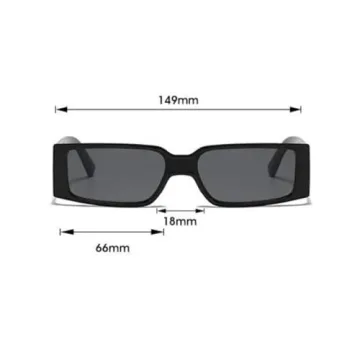 DUPER Rectangle Sunglasses: Stylish Green Shades for Women