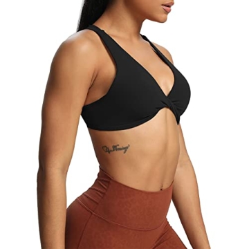 Aoxjox Women's Twist Sports Bra for Active Lifestyle