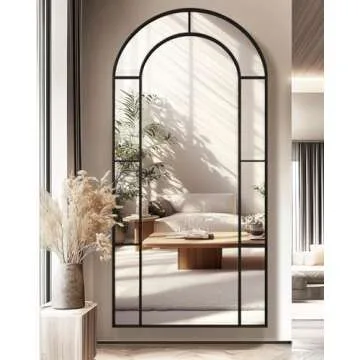 Antok Full Length Floor Mirror - Arched Decorative Design