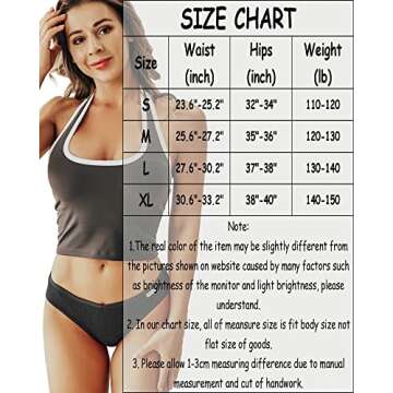 FINETOO 10 Pack Womens Cotton Underwear Sexy Stretch Bikini Panties Low Rise Hipster Ladies Soft V-Waist Cheeky(S)
