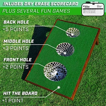 GoSports BattleChip VERSUS Golf Game - Includes Two 3 ft x 2 ft Targets, 16 Foam Balls, 2 Hitting Mats, Scorecard and Carrying Case