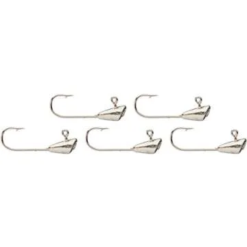 Leland Lures 87657 Trout Magnet Jig Heads - 1/64-Ounce Silver Fishing Hooks