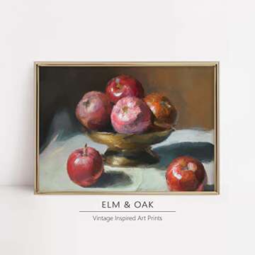 Vintage Still Life Wall Art - Antique Art Prints for Home Decor - 11x14 inches