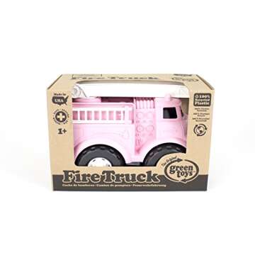 Green Toys Fire Truck, Pink - Pretend Play, Motor Skills, Kids Toy Vehicle. No BPA, phthalates, PVC....