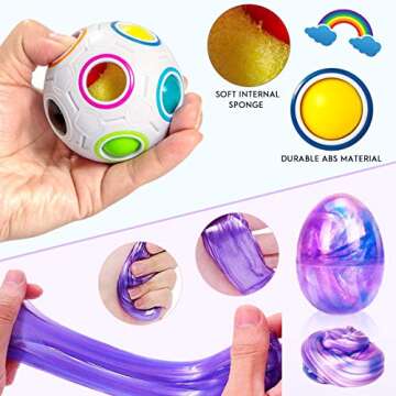 Fidget Toys Set, 43 Pcs Push Bubble Sensory Fidget Toys Sets Stress Relief and Anti-Anxiety Hand Toys for Kids / Adults ADHD ADD Anxiety Autism